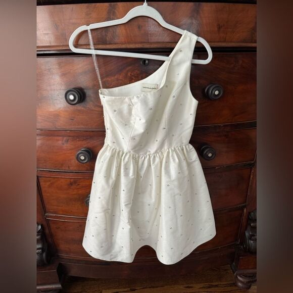Anthropologie Sachin & Babi Elliana One-Shoulder Mini Dress Size 2 - Picture 6 of 10